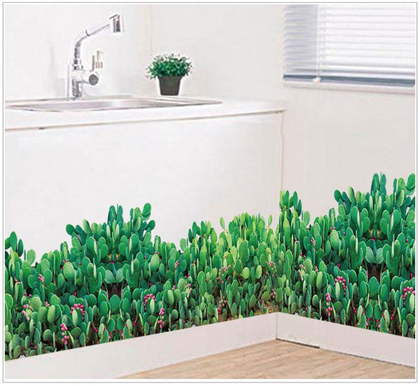 Cactus 3D  Wall Sticker  For Kitchen , Living Room and Bathroom