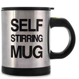 Double Insulated Self Stirring Mug 400ml Electric Coffee Cup