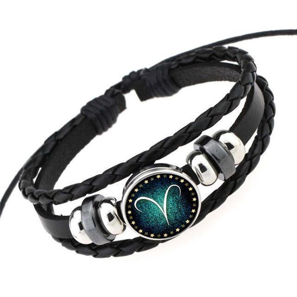 Zodiac Braided Leather Bracelets & Bangles