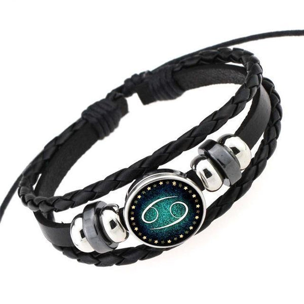 Zodiac Braided Leather Bracelets & Bangles