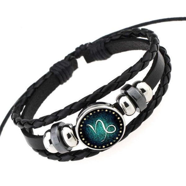 Zodiac Braided Leather Bracelets & Bangles