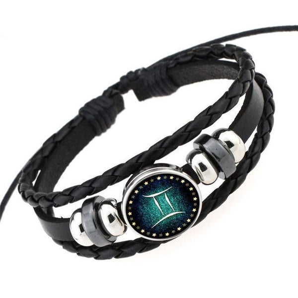 Zodiac Braided Leather Bracelets & Bangles