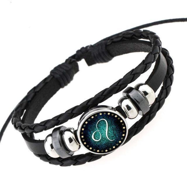 Zodiac Braided Leather Bracelets & Bangles