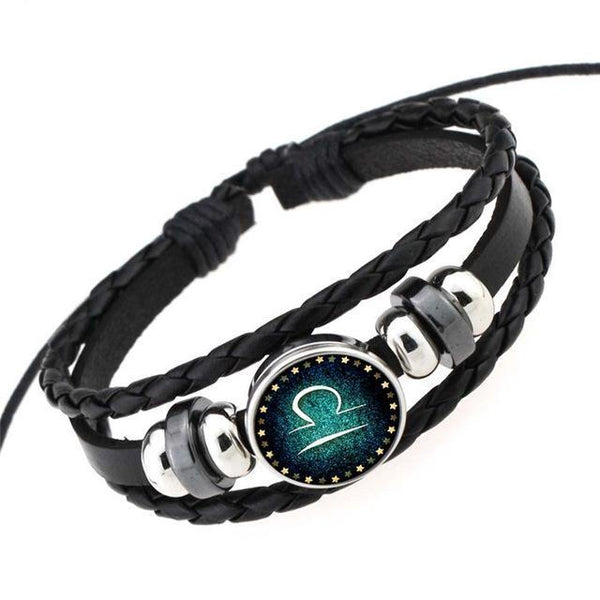 Zodiac Braided Leather Bracelets & Bangles