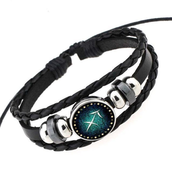 Zodiac Braided Leather Bracelets & Bangles