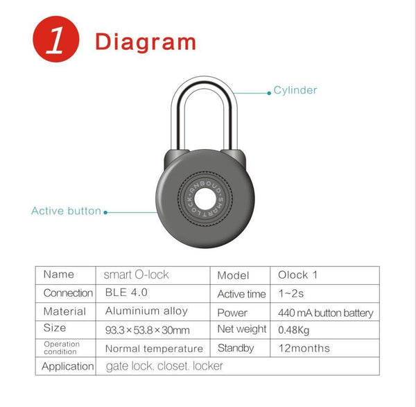 SmartLocker - Smart Bluetooth Padlock