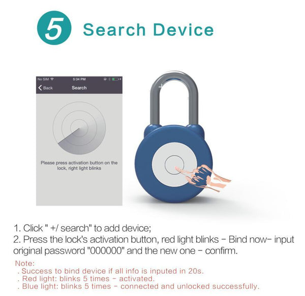 SmartLocker - Smart Bluetooth Padlock