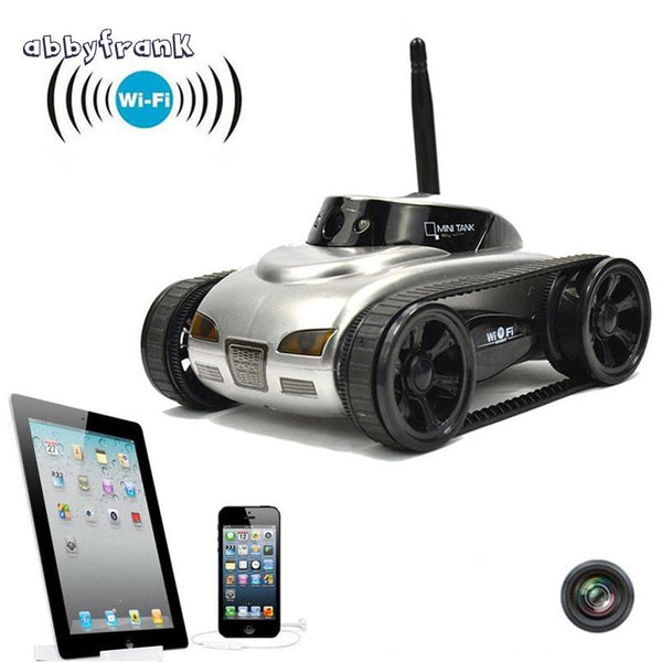 SpyTank - WIFI Remote Controlled Spy Tank w/ 0.3MP Camera