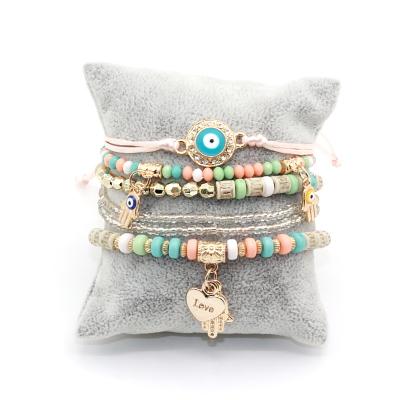 Women's Bracelets Eye Charm Hamsa