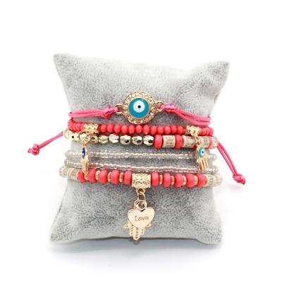 Women's Bracelets Eye Charm Hamsa