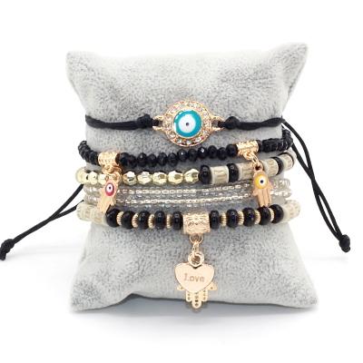 Women's Bracelets Eye Charm Hamsa
